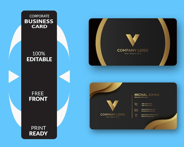 corporate business card template