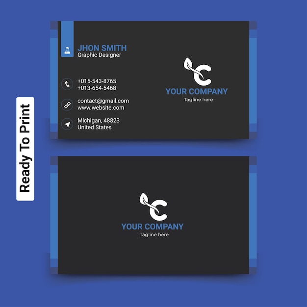 Vector corporate business card templates