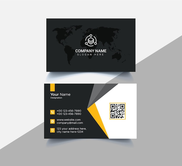 Corporate business card vector template