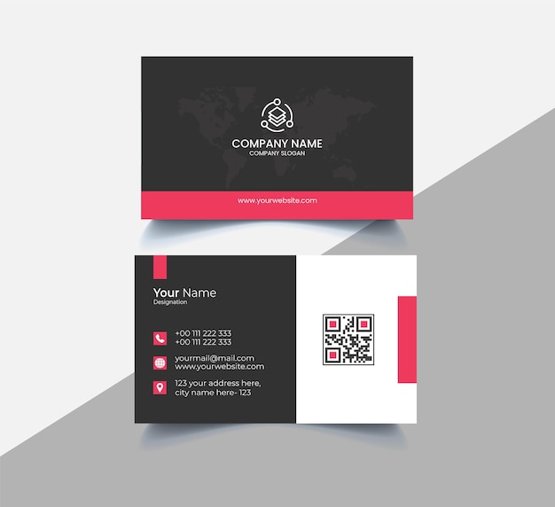 Corporate Business Card Vector Template