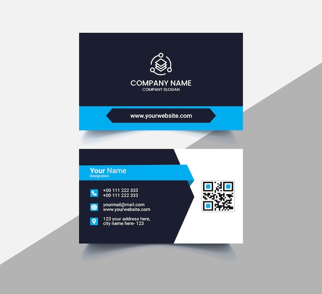 Corporate Business Card Vector Template