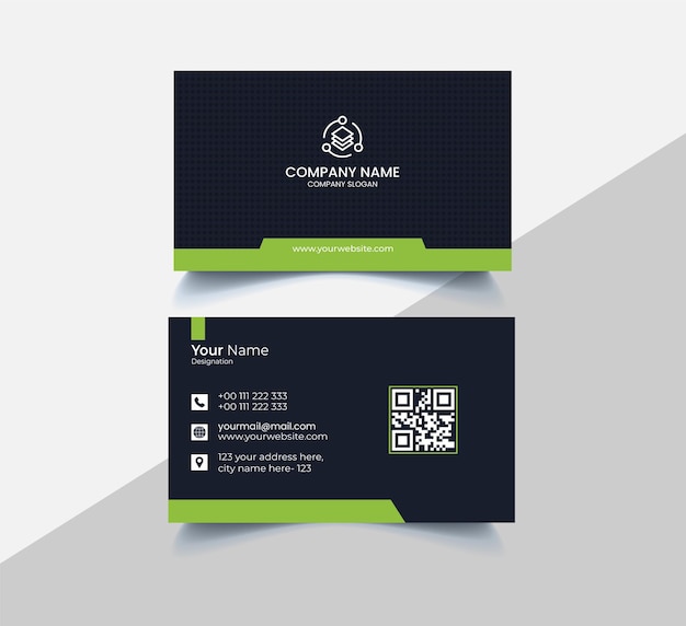 Corporate Business Card Vector Template