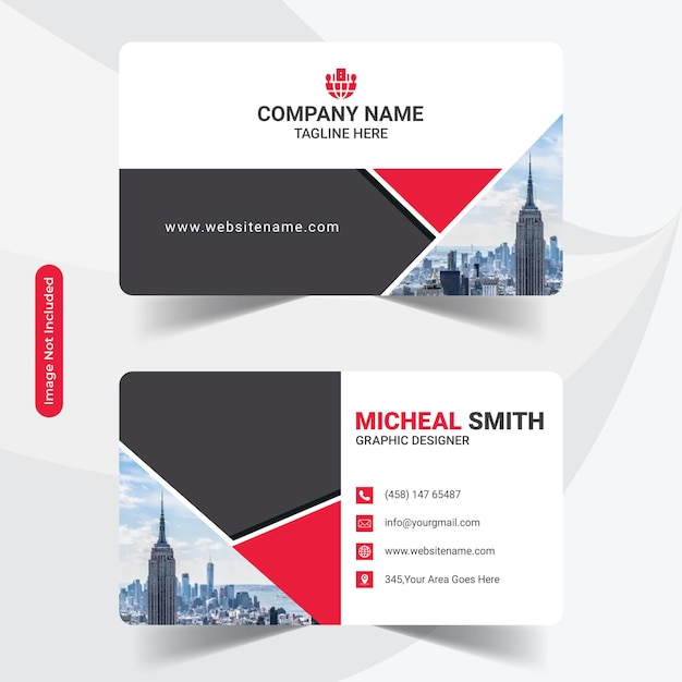 corporate Business card with smart color