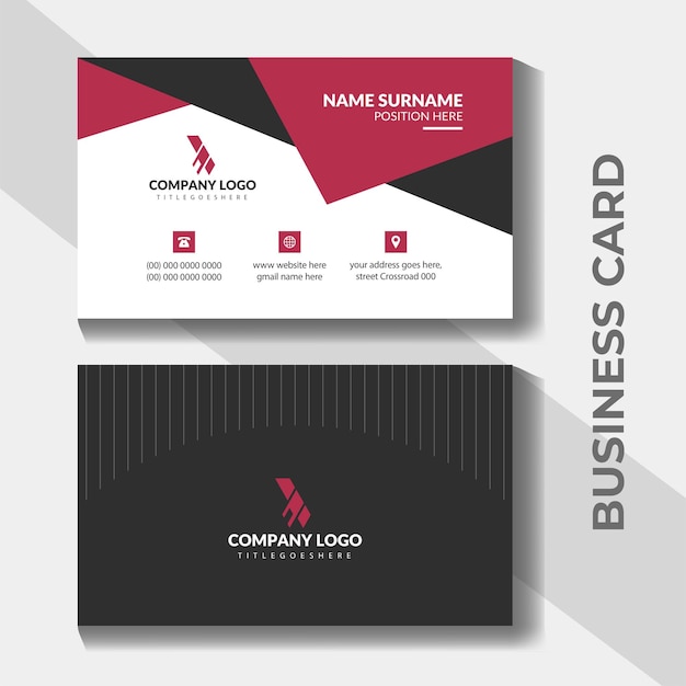 Vector corporate business card for your company