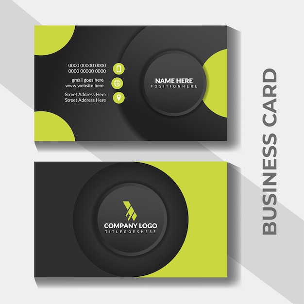 Vector corporate business card for your company