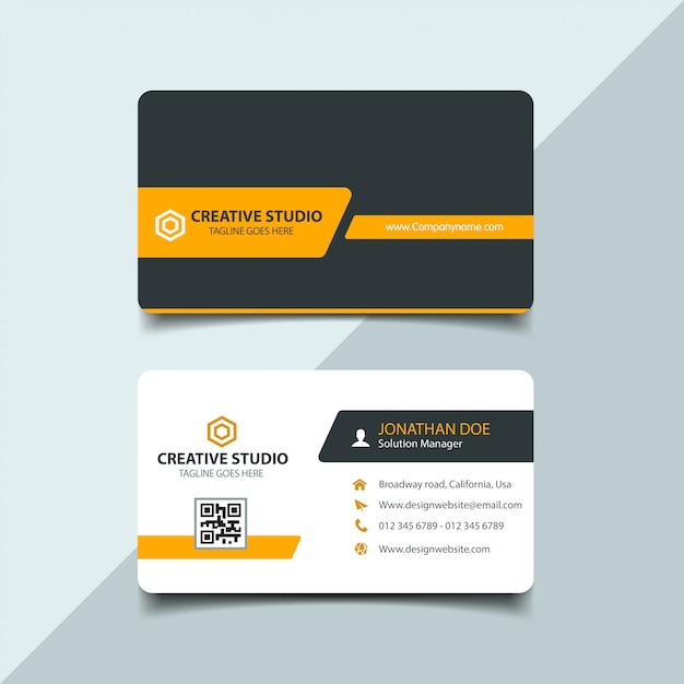 Vector corporate business card