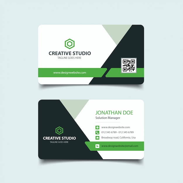 Vector corporate business card