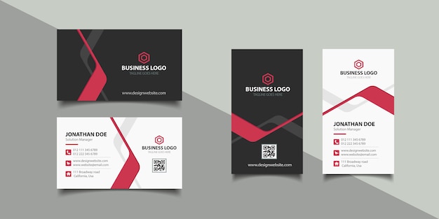 Vector corporate business card