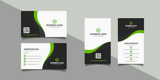 Vector corporate business card