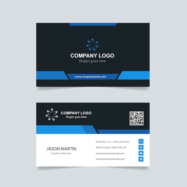 Vector corporate business card