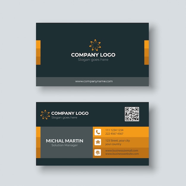 Vector corporate business card