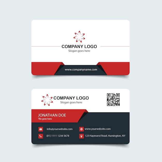 Vector corporate business card