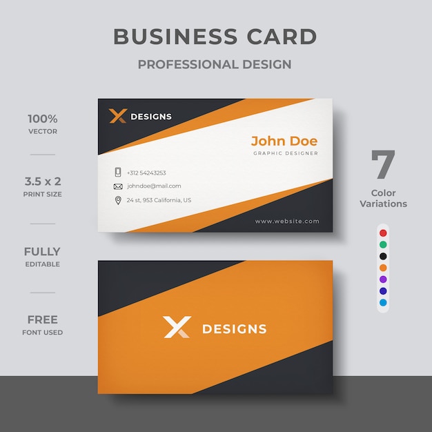 Corporate business card