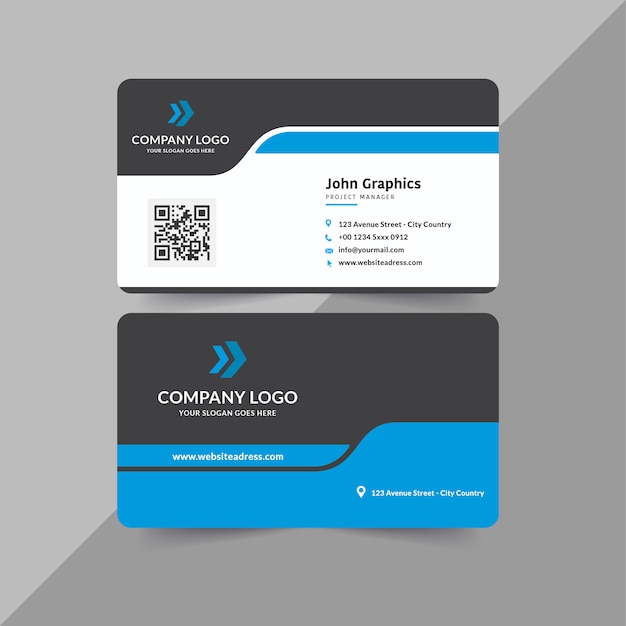 Vector corporate business card