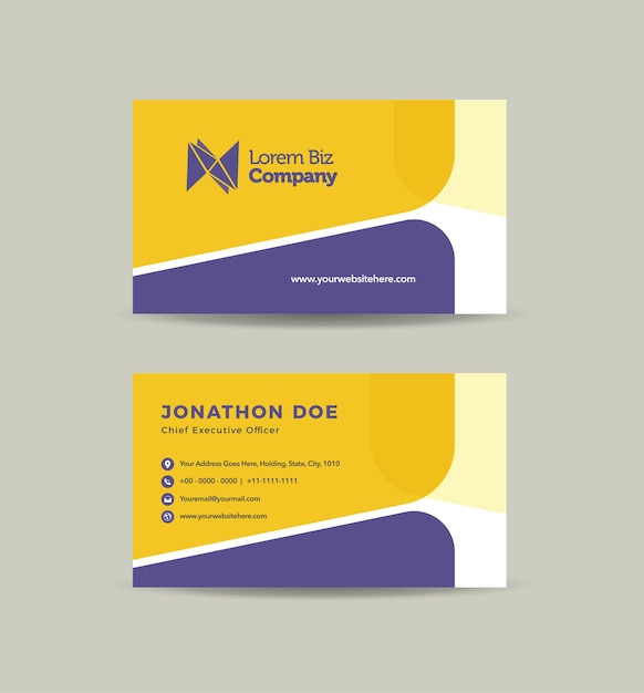 Corporate business card