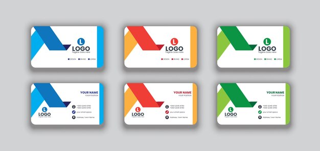 Vector corporate business card