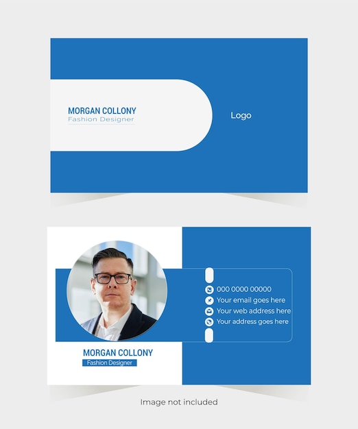 Vector corporate business card