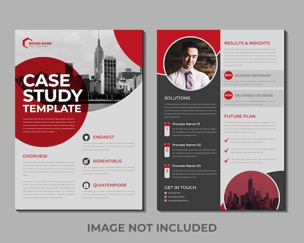 Corporate business case study flyer design