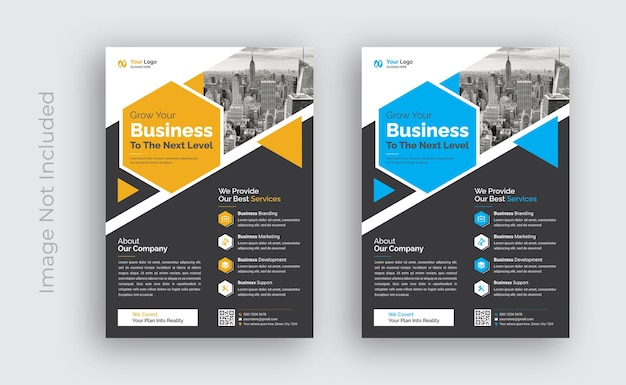 Corporate business colorful  flyer design and brochure cover page template