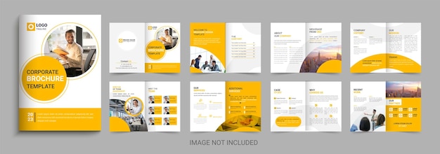 Corporate business company profile brochure layout template design