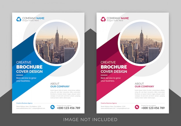 Corporate business cover page design template