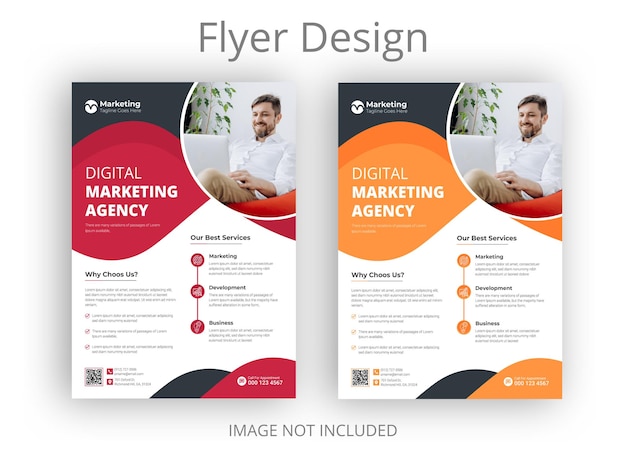 Corporate business digital marketing agency flyer design