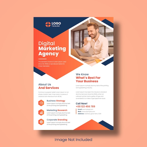 Corporate business and Digital Marketing Agency flyer template