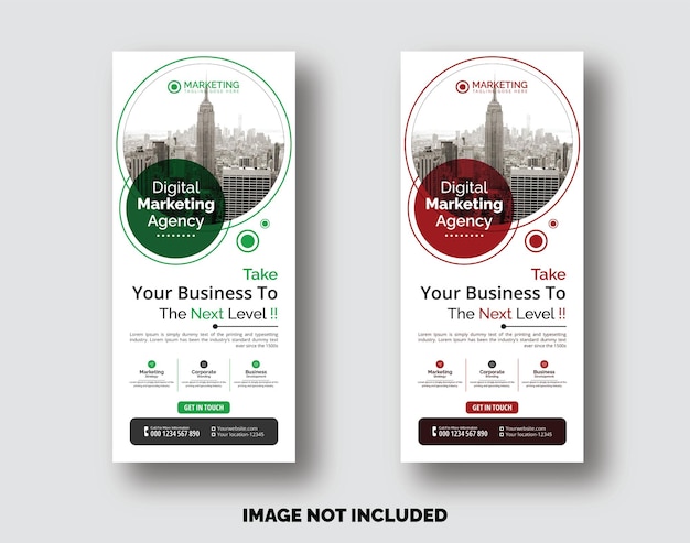 Corporate Business DL Flyer Or Rack card Design Template