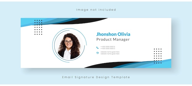 Vector corporate business email footer signature design cover template