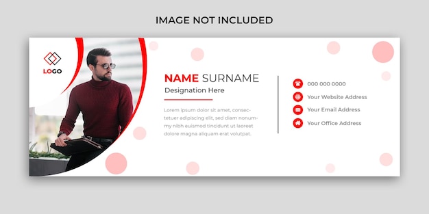 Corporate business Email Signature Template or email footer Design