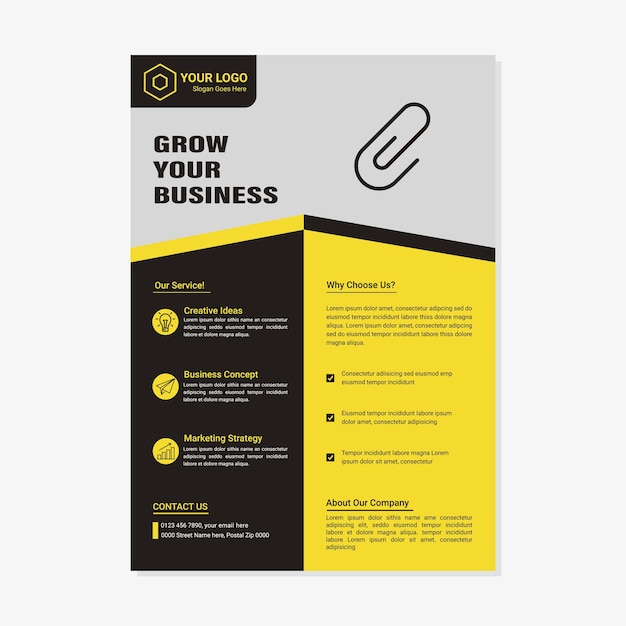 Corporate Business Event Real Estate Flyer and Brochure Design Template