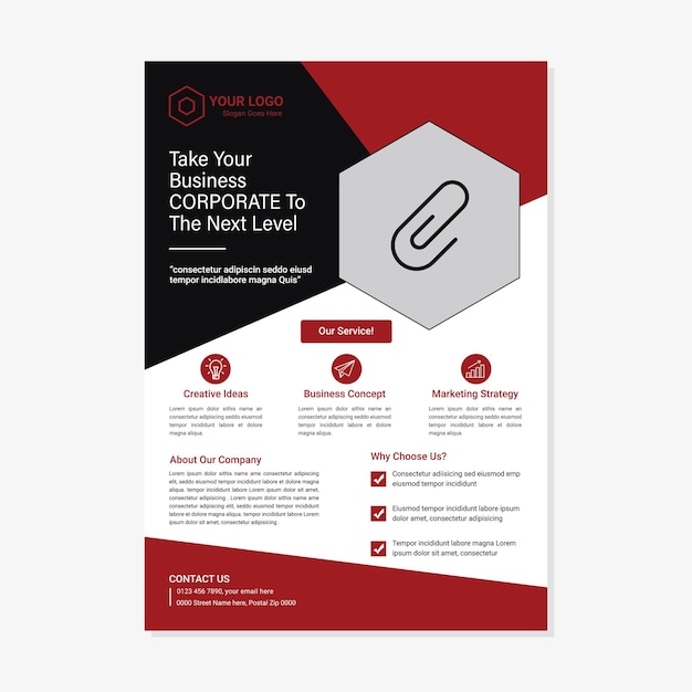 Corporate Business Event Real Estate Flyer and Brochure Design Template