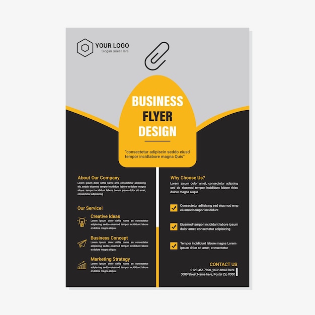 corporate business event real estate flyer and brochure design template