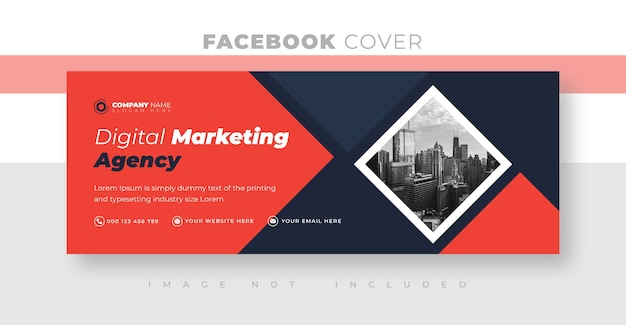 Corporate and business facebook cover photo design or web banner design