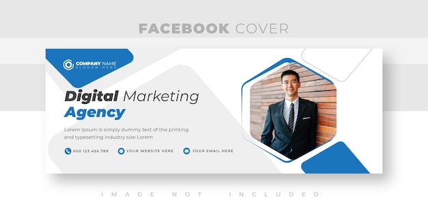 Corporate and business facebook cover photo design or web banner design