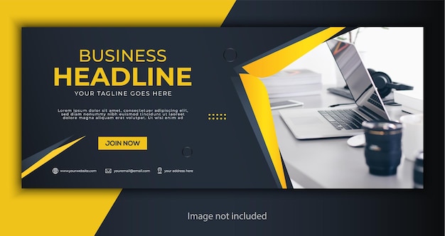 Vector corporate business facebook cover template