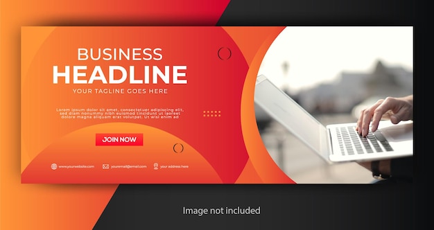 Vector corporate business facebook cover template
