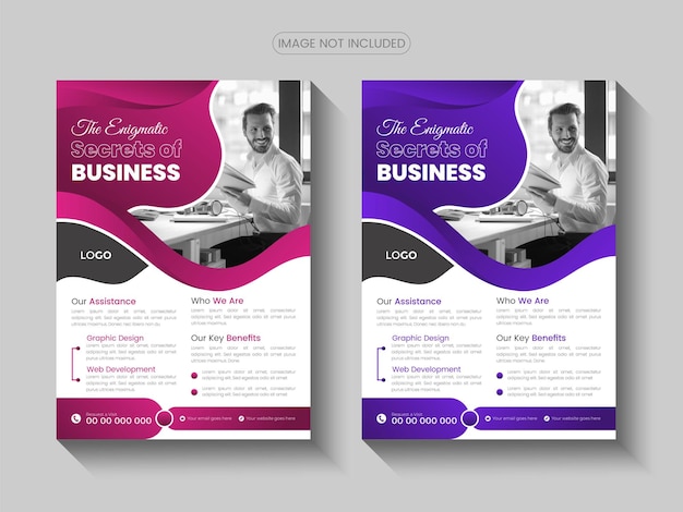 Vector corporate business flayer design template