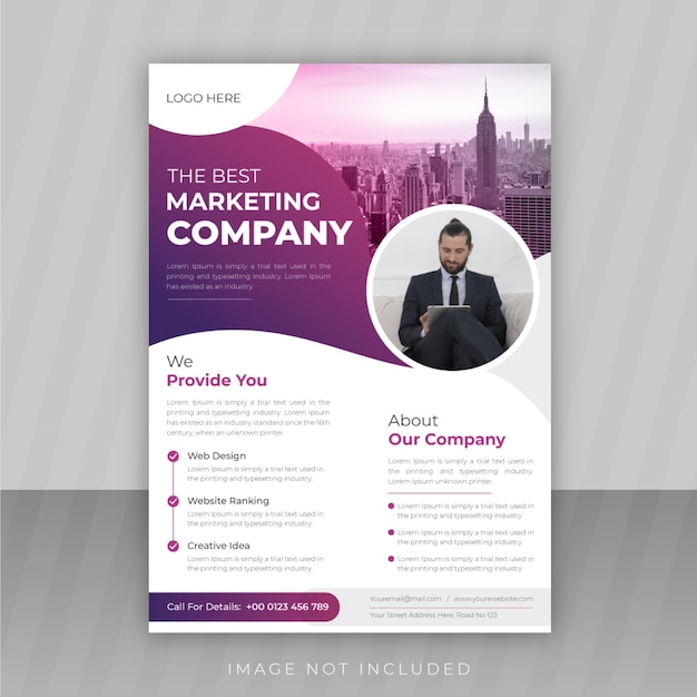 Corporate Business Flyer Design or Brochure Cover