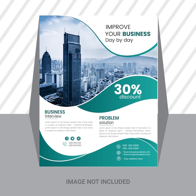 corporate business flyer design  and brochure  template easy editable