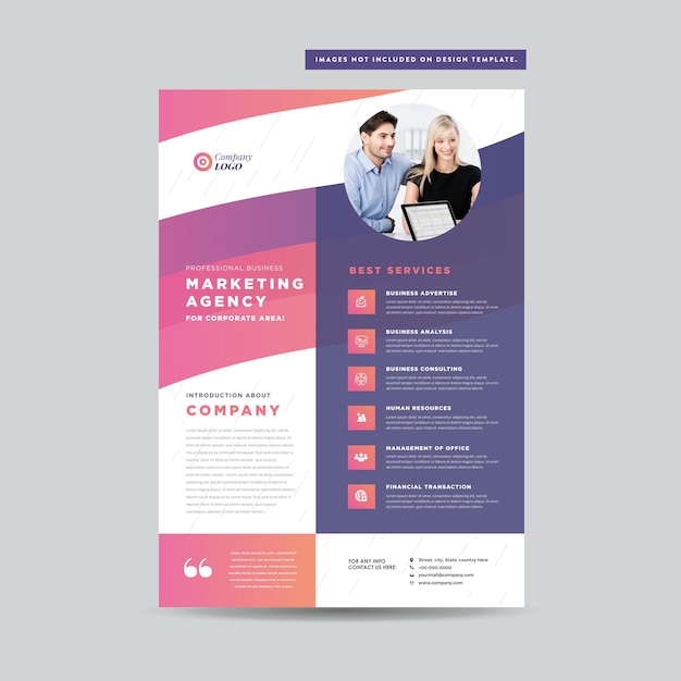 Дизайн флаера для корпоративного бизнеса или дизайн раздаточного материала и листовки, или маркетинговый лист дизайн брошюры