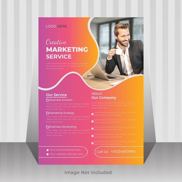 Corporate business flyer design or poster cover design