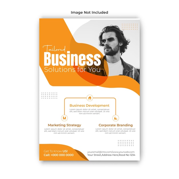 Corporate Business Flyer Design Template Or Brochure Cover