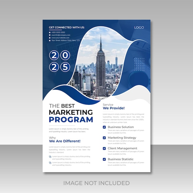 Corporate business flyer design template or brochure cover