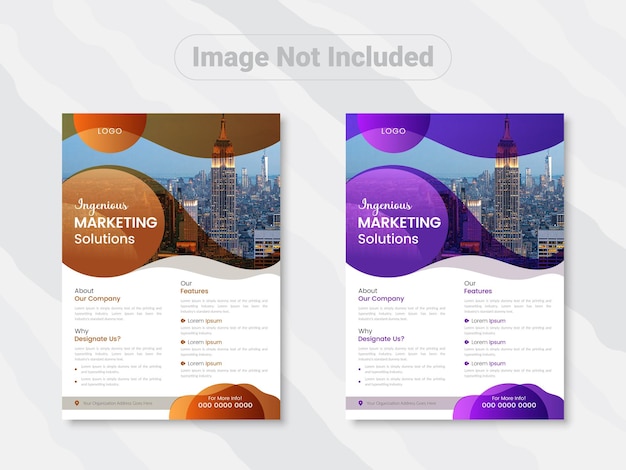 Corporate business flyer design template, Business flyer template in a4 size