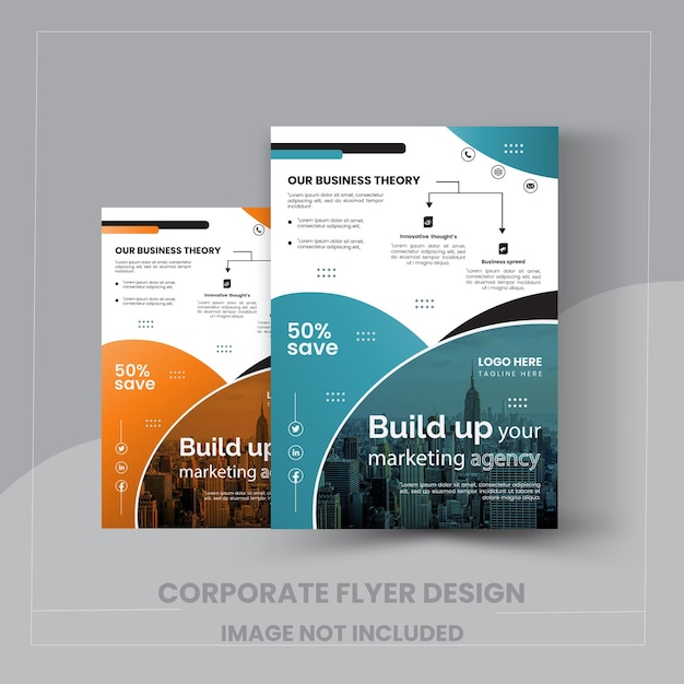 Corporate business flyer design template creative vector design business flyer innovative design