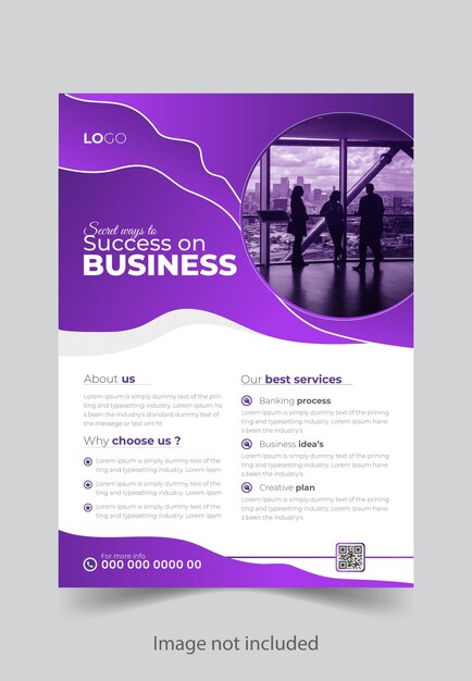 Vector corporate business flyer design template marketign liflate business promotion flyer design