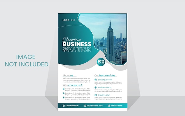 Corporate business flyer design template marketing flyer design idea