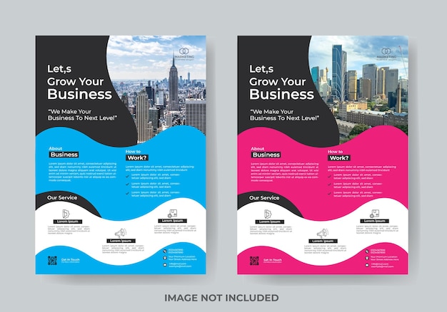 Corporate Business flyer design template vector