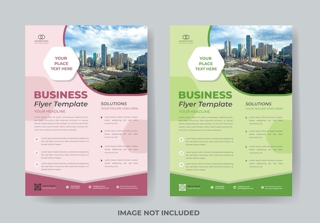 Corporate Business flyer design template vector